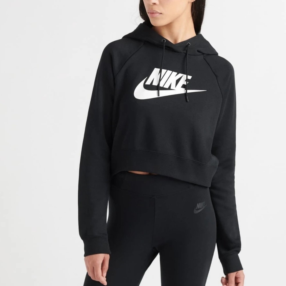 Nike cropped pullover drawstring hoodie Size XL